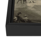 Vintage Illustration of a Baseball Game (1894) Framed Canvas Print Gallery Image 3