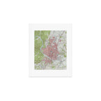 Vintage Map of Austin Texas (1955) Art Print Gallery Image 1