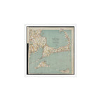Vintage Map of Cape Cod (1917) Art Print Gallery Image 1