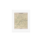 Vintage Map of London England (1901) Art Print Gallery Image 1