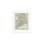 Vintage Map of Maine (1893) Art Print Gallery Image 1