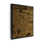 Vintage Map of Minnesota (1912) - Tan Framed Canvas Print Gallery Image 2