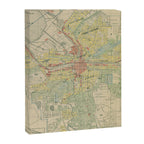 Vintage Map of Syracuse NY (1918) Canvas Print Gallery Image 8