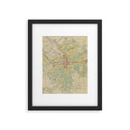 Vintage Map of Syracuse NY (1918) Framed Art Print Gallery Image 4