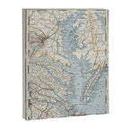 Vintage Map of the Chesapeake Bay (1901) Canvas Print Gallery Image 6