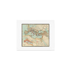 Vintage Map of The Roman Empire (1889) Art Print Gallery Image 1