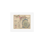 Vintage Michigan Geology Map (1873) Art Print Gallery Image 1