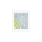 Vintage Northern Outer Banks Map (1940) Art Print Gallery Image 1