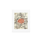 Vintage Paris and Surrounding Area Map (1890) Art Print Gallery Image 1