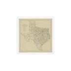 Vintage Texas Highway Map (1919) Art Print Gallery Image 1