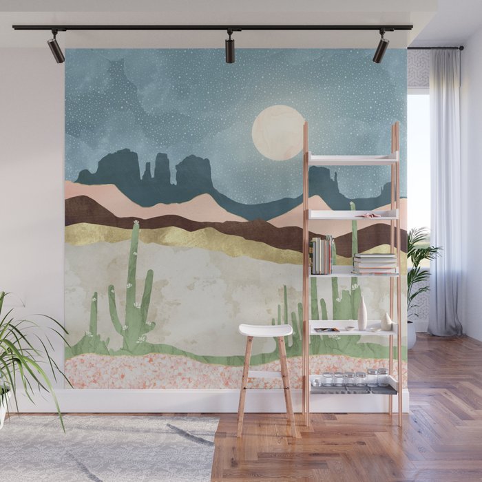 Desert Bloom Wall Mural Gallery Image 1