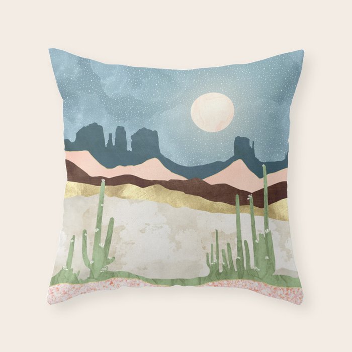 Desert Bloom Throw Pillow Gallery Image 6