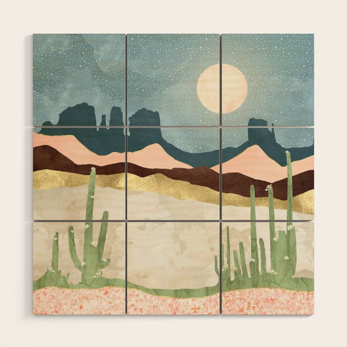 Desert Bloom Wood Wall Art Gallery Image 1
