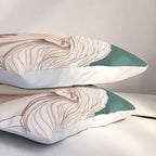 Cosmic Romance, Love Passion Race Diversity, Anti-racism Equality Mindset Society, Community Marriage Couple Interracial Painting Pillow Sham Gallery Image 3