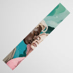 Cosmic Romance, Love Passion Race Diversity, Anti-racism Equality Mindset Society, Community Marriage Couple Interracial Painting Table Runner Gallery Image 3