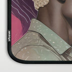Cosmic Romance, Love Passion Race Diversity, Anti-racism Equality Mindset Society, Community Marriage Couple Interracial Painting Laptop Sleeve Gallery Image 3