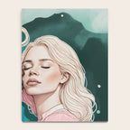 Cosmic Romance, Love Passion Race Diversity, Anti-racism Equality Mindset Society, Community Marriage Couple Interracial Painting Notebook Gallery Image 4