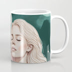 Cosmic Romance, Love Passion Race Diversity, Anti-racism Equality Mindset Society, Community Marriage Couple Interracial Painting Coffee Mug Gallery Image 1