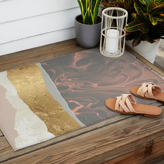 Coral Sky Outdoor Rug Gallery Image 2