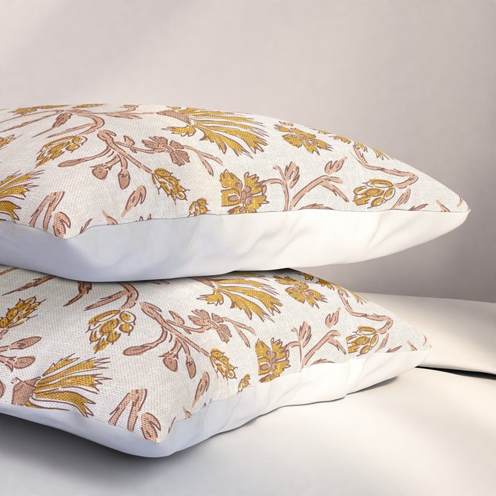 KALAMI FLORAL MUSTARD Pillow Sham Gallery Image 3
