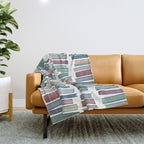 Books Pastel, Living Room Art, Book Worm Throw Blanket Gallery Image 1