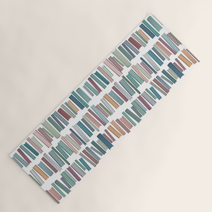 Books Pastel, Living Room Art, Book Worm Yoga Mat Gallery Image 1