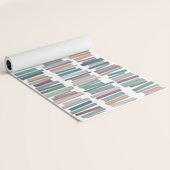 Books Pastel, Living Room Art, Book Worm Yoga Mat Gallery Image 2