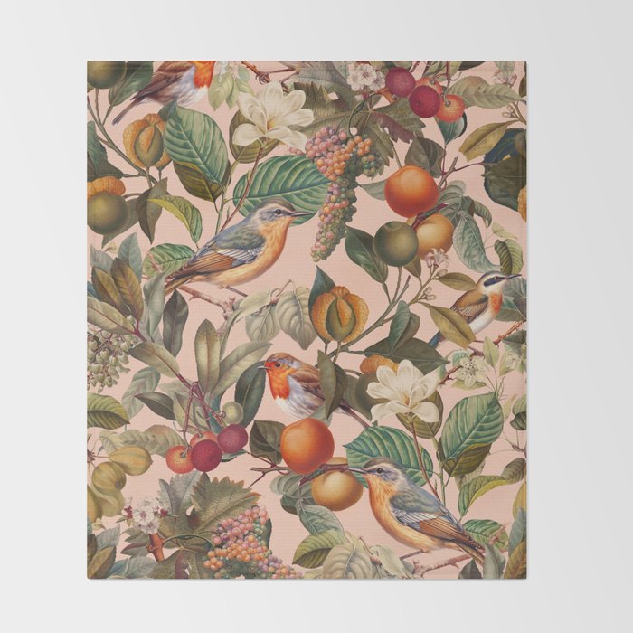 World of Birds VIII Throw Blanket Gallery Image 2