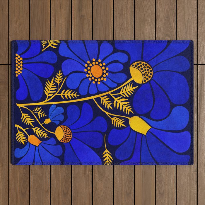 Wildflower Garden Outdoor Rug Gallery Image 1
