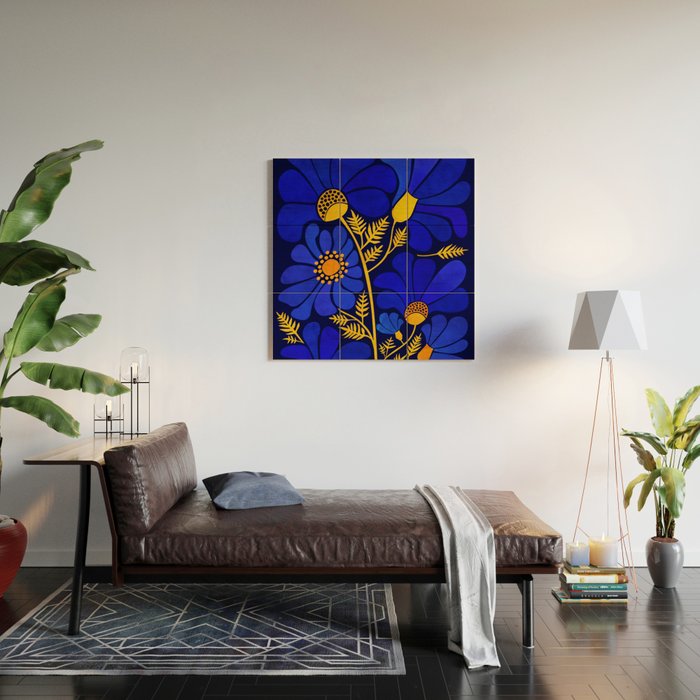 Wildflower Garden Wood Wall Art Gallery Image 2