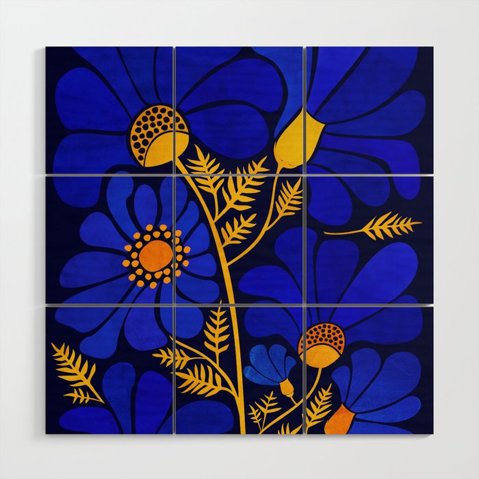 Wildflower Garden Wood Wall Art Gallery Image 1