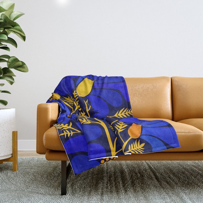 Wildflower Garden Throw Blanket Gallery Image 1