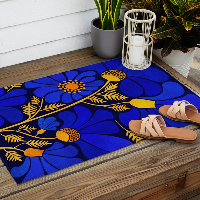 Wildflower Garden Outdoor Rug Gallery Image 2