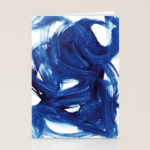 Navy Brush Stationery Card Gallery Image 2