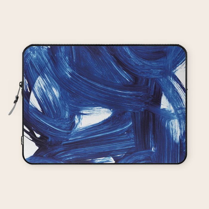 Navy Brush Laptop Sleeve Gallery Image 1