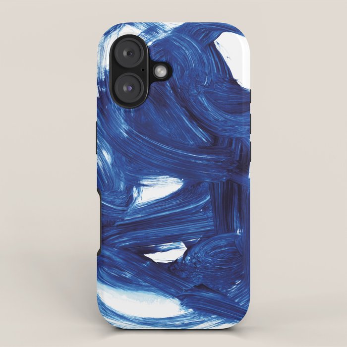 Navy Brush iPhone Case Gallery Image 1