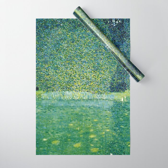 Gustav Klimt , Pond of Schloss Kammer on Attersee Wrapping Paper Gallery Image 1