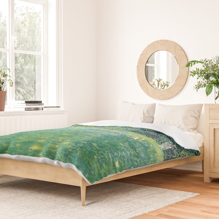 Gustav Klimt , Pond of Schloss Kammer on Attersee Duvet Cover Gallery Image 2