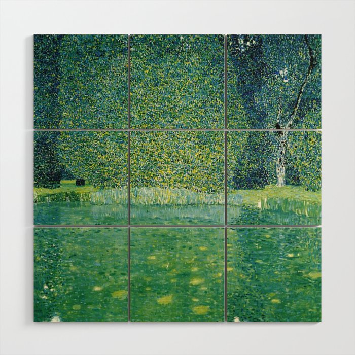 Gustav Klimt , Pond of Schloss Kammer on Attersee Wood Wall Art Gallery Image 1