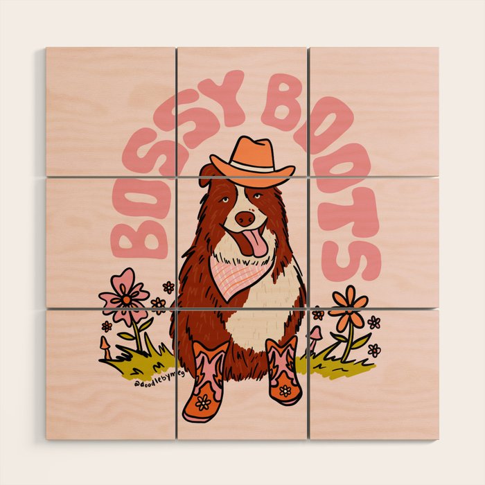 Bossy Boots Wood Wall Art Gallery Image 1