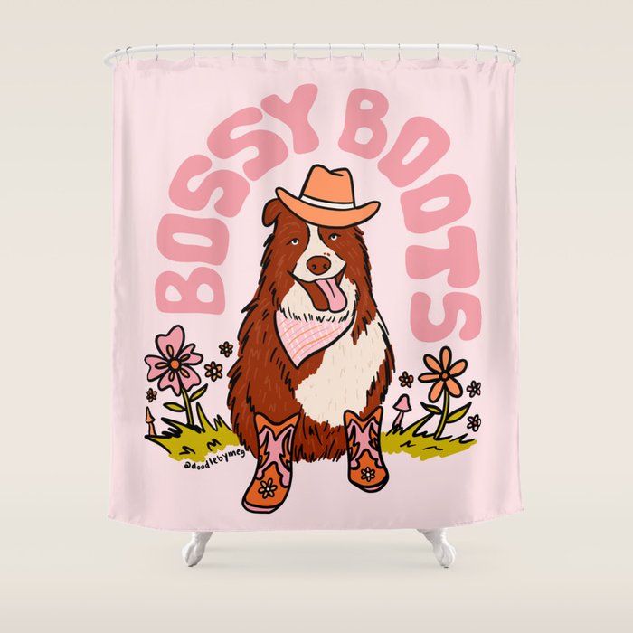 Bossy Boots Shower Curtain Gallery Image 1