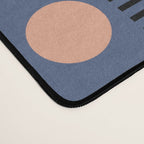 Abstraction_NEW_SUN_BLUE_LINE_POP_ART_Minimalism_0222A Desk Mat Gallery Image 4