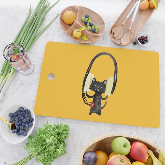 I Love Huge Headphone Cutting Board Gallery Image 2