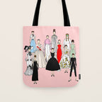 Think Pink Outfits Fashion Audrey Tote Bag Gallery Image 1
