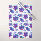 Blue Betta Wrapping Paper Gallery Image 1