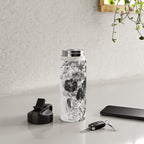 New Skull Light B&W Water Bottle Gallery Image 4