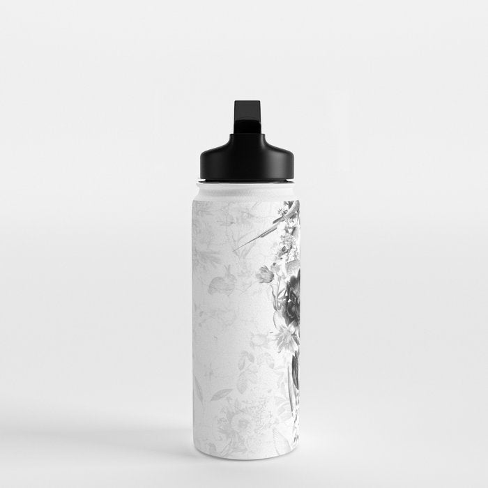 New Skull Light B&W Water Bottle Gallery Image 3