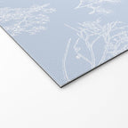 Botanical Cottage Floral Pattern in Soft Light Blue Welcome Mat Gallery Image 2