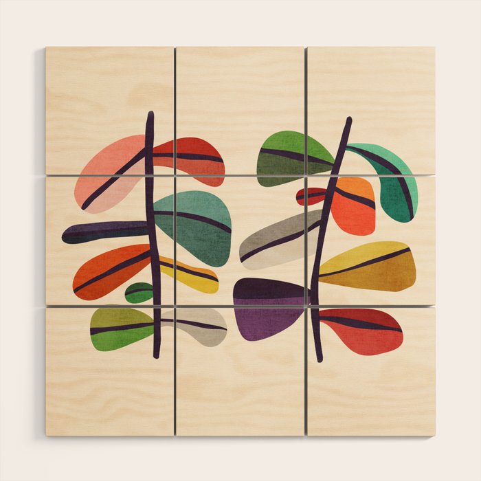 Plant specimens Wood Wall Art Gallery Image 1