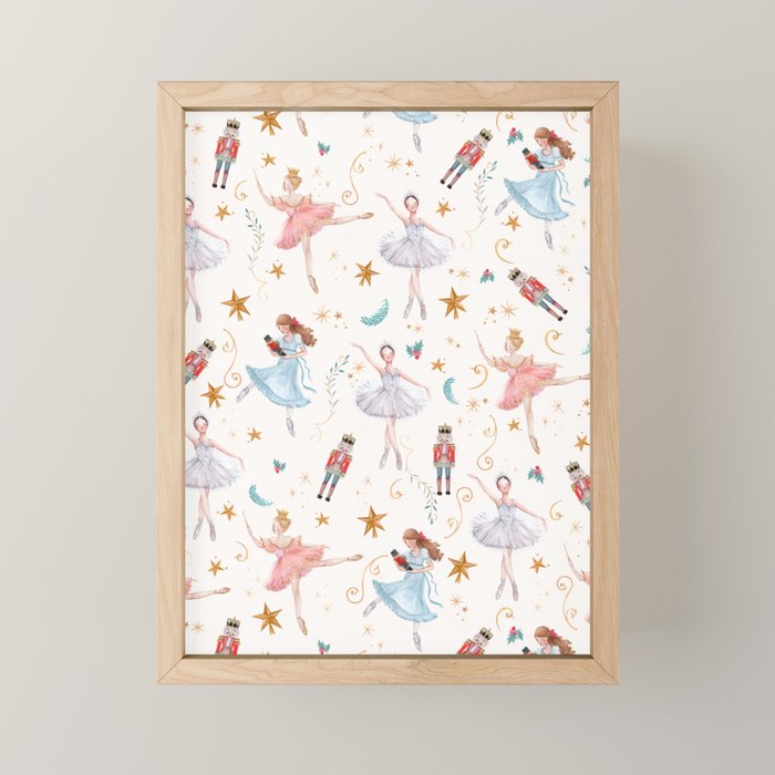 Christmas ballet Mini Art Print Gallery Image 1